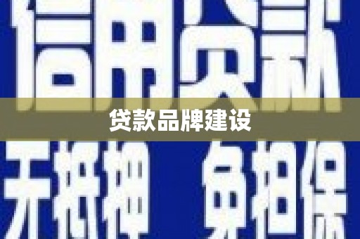 东平贷款品牌建设