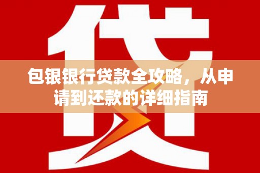 东平包银银行贷款全攻略，从申请到还款的详细指南