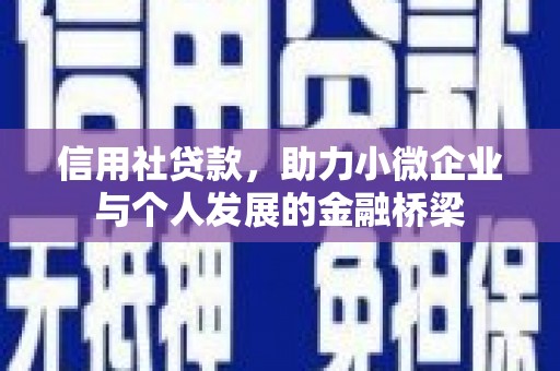 东平信用社贷款，助力小微企业与个人发展的金融桥梁