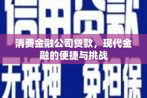 东平消费金融公司贷款，现代金融的便捷与挑战