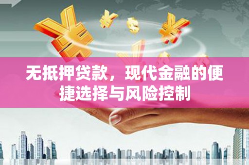 东平无抵押贷款，现代金融的便捷选择与风险控制