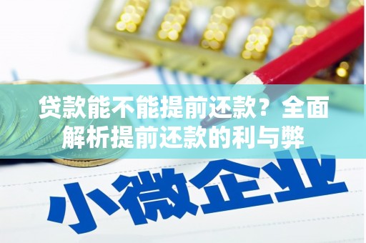 东平贷款能不能提前还款？全面解析提前还款的利与弊