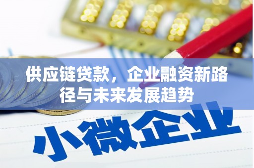 东平供应链贷款，企业融资新路径与未来发展趋势