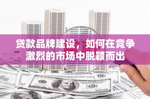 东平贷款品牌建设，如何在竞争激烈的市场中脱颖而出