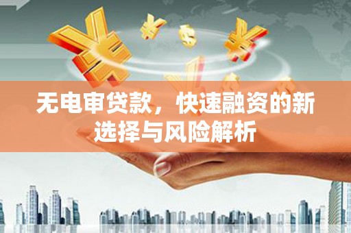 东平无电审贷款，快速融资的新选择与风险解析