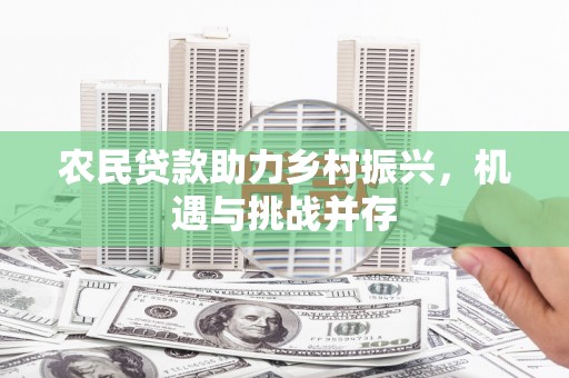 东平农民贷款助力乡村振兴，机遇与挑战并存