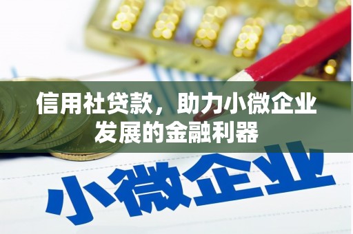 东平信用社贷款，助力小微企业发展的金融利器
