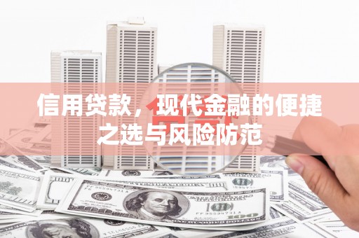 东平信用贷款，现代金融的便捷之选与风险防范