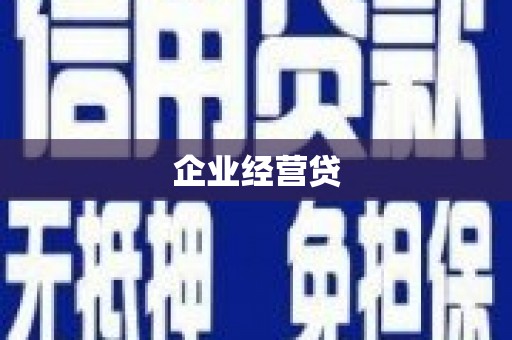 东平企业经营贷