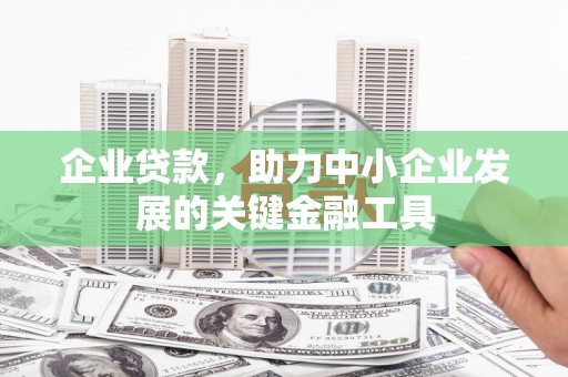 东平企业贷款，助力中小企业发展的关键金融工具