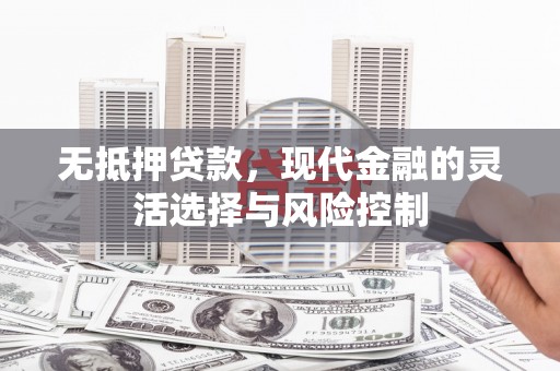 东平无抵押贷款，现代金融的灵活选择与风险控制