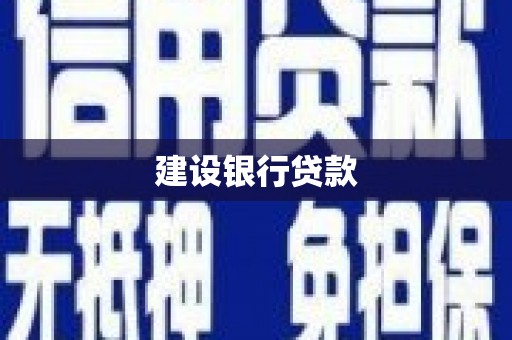 东平建设银行贷款