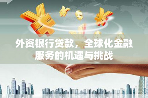 东平外资银行贷款，全球化金融服务的机遇与挑战