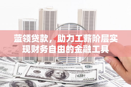 东平蓝领贷款，助力工薪阶层实现财务自由的金融工具