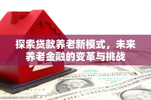 东平探索贷款养老新模式，未来养老金融的变革与挑战