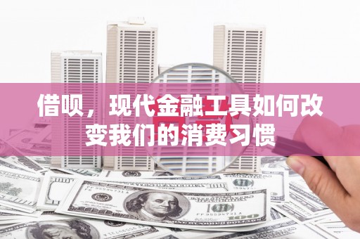东平借呗，现代金融工具如何改变我们的消费习惯