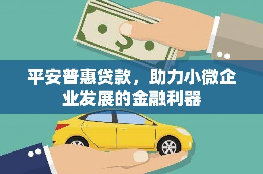 东平平安普惠贷款，助力小微企业发展的金融利器