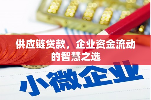 东平供应链贷款，企业资金流动的智慧之选