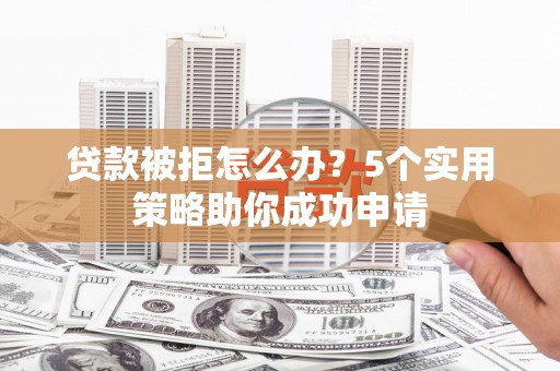 东平贷款被拒怎么办？5个实用策略助你成功申请