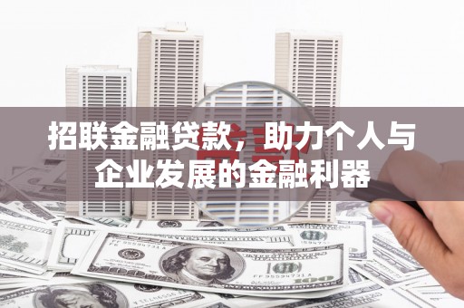 东平招联金融贷款，助力个人与企业发展的金融利器