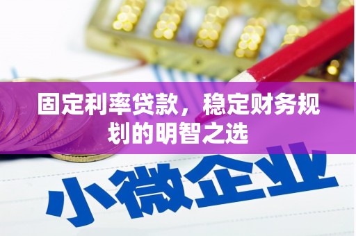 东平固定利率贷款，稳定财务规划的明智之选