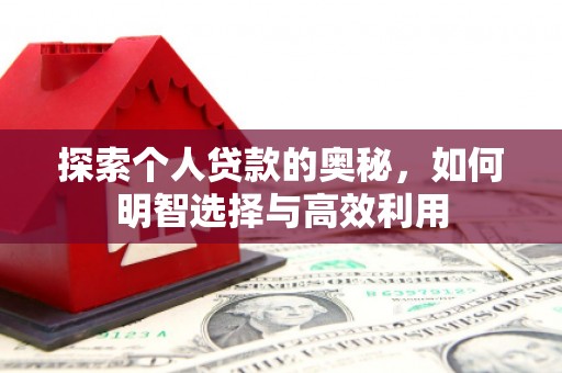 东平探索个人贷款的奥秘，如何明智选择与高效利用