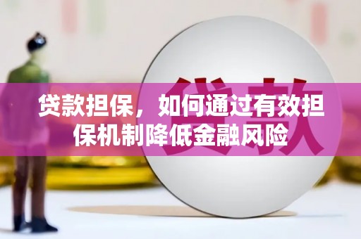 东平贷款担保，如何通过有效担保机制降低金融风险