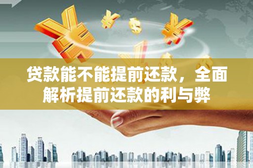 东平贷款能不能提前还款，全面解析提前还款的利与弊