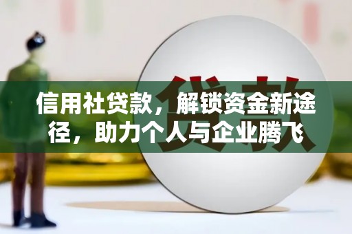 东平信用社贷款，解锁资金新途径，助力个人与企业腾飞