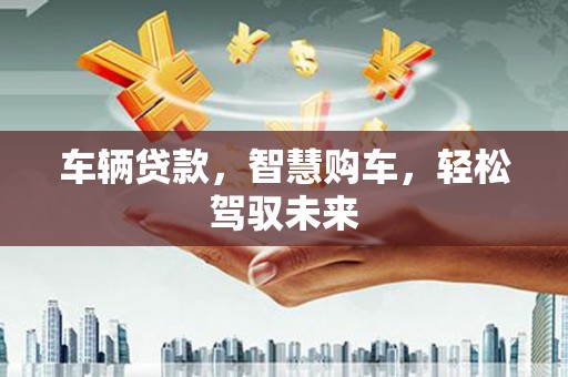 东平车辆贷款，智慧购车，轻松驾驭未来