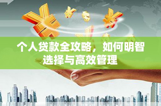 东平个人贷款全攻略，如何明智选择与高效管理