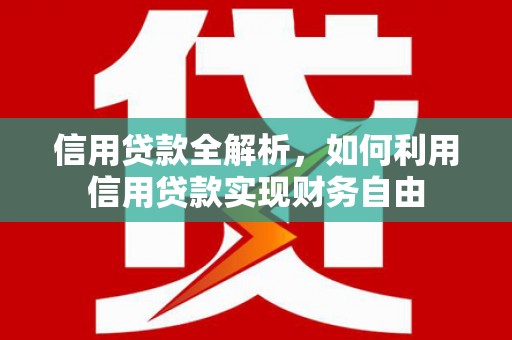 东平信用贷款全解析，如何利用信用贷款实现财务自由