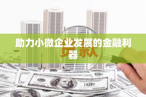 东平助力小微企业发展的金融利器
