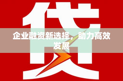 东平企业融资新选择，助力高效发展